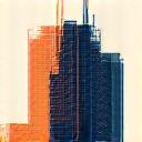 Circuit board integrated into a building blueprint