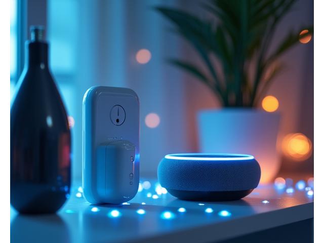 Interconnected smart devices forming a seamless network within a modern home setting